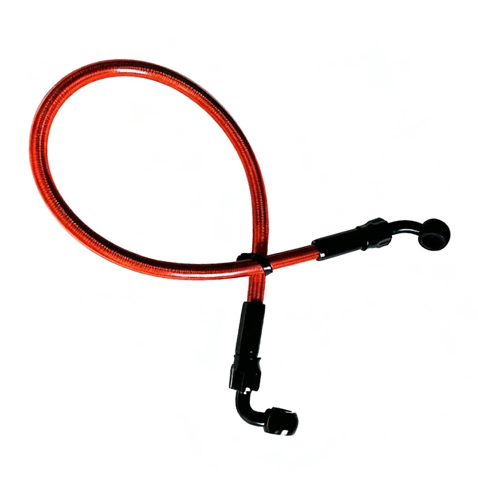 Hydraulic Brake Hose M10 Motorcycle Brake Hose Line Clutch Tube with Rotatable Banjo 28°-90° Stainless Steel Braided Oil Pipe Accessories(2200mm)