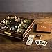 WS Game Company Clue Luxury Edition Board Game with Burl Wood Cabinet, Gold-Plated Accessories, and Faux Leather Storage, Family Board Games for 3 to 6 Players