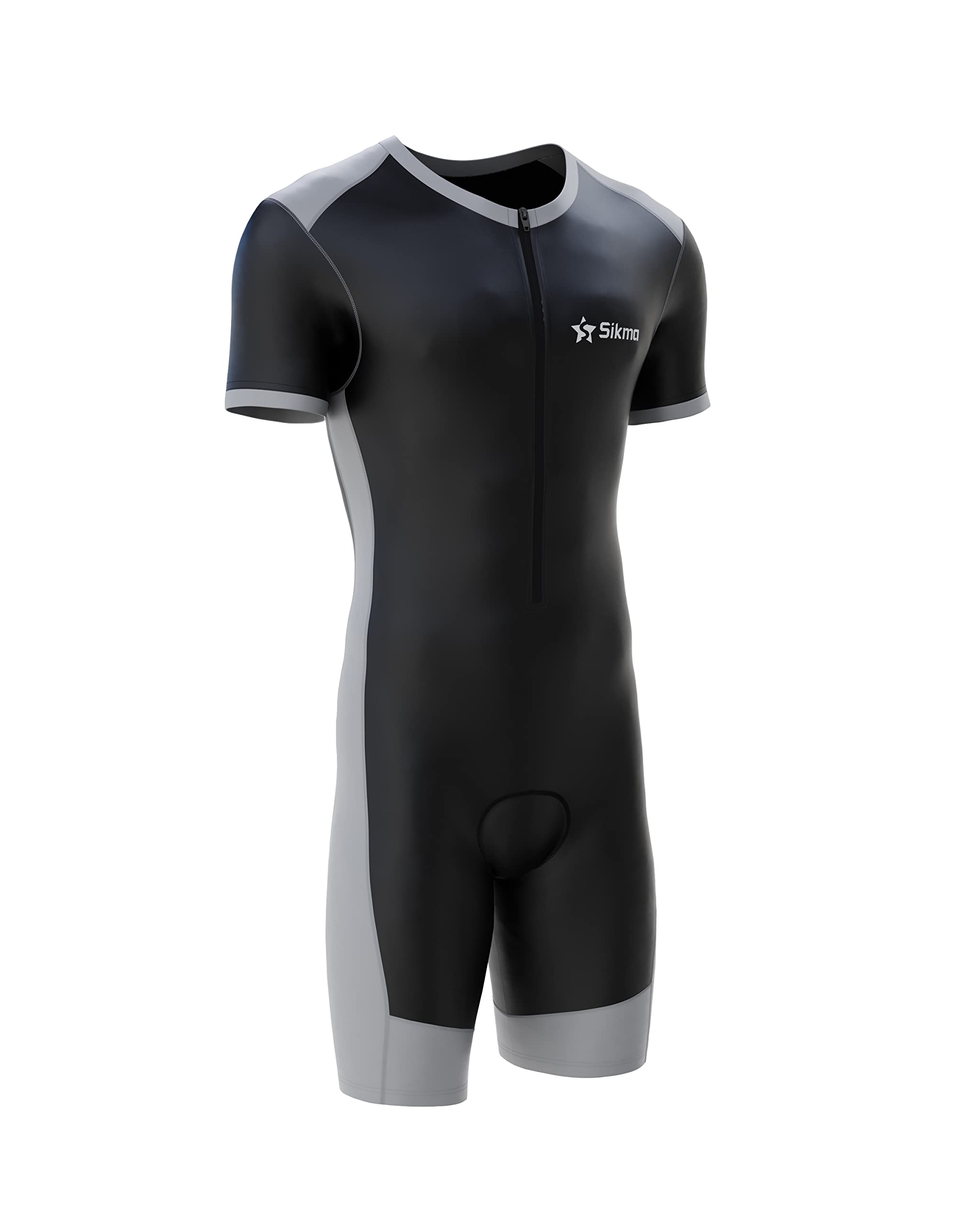 Sikma Mens Cycling Skinsuit Padded One Piece Trisuit Bike Top Short