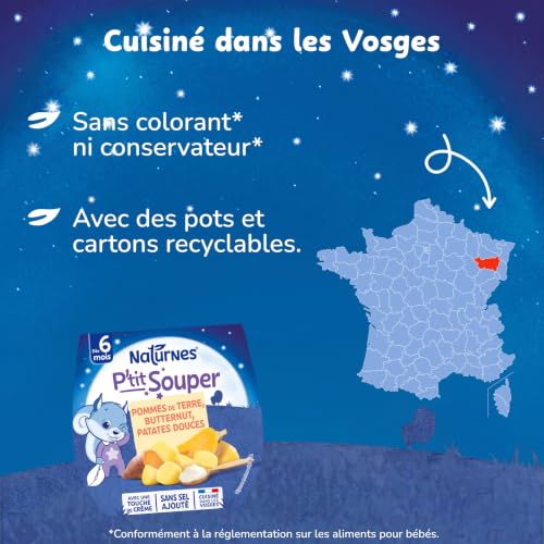 NaturNes - P’tit Souper Pomme de Terre, Butternut, Patate Douce 6M 2x200g – vue 5