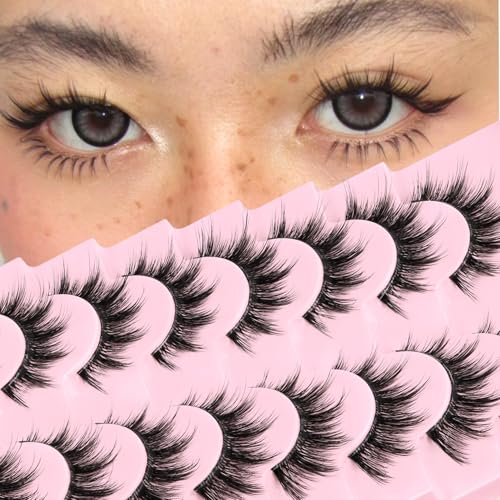 Veleasha Lashes Manga Eyelashes Cat Eye Lash Clear Band