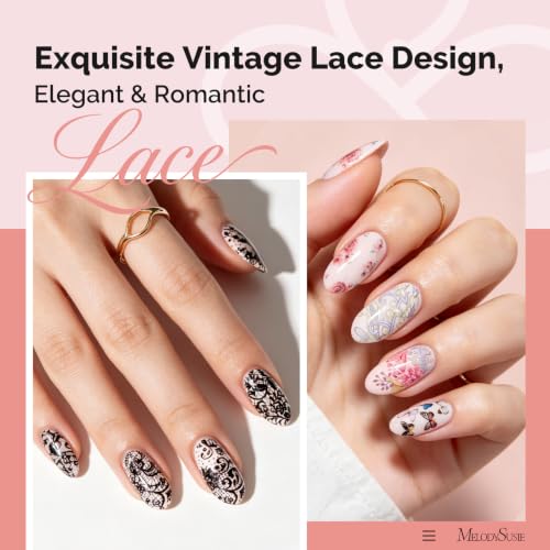 Image of MelodySusie Lace Nail Foil 20 Rolls