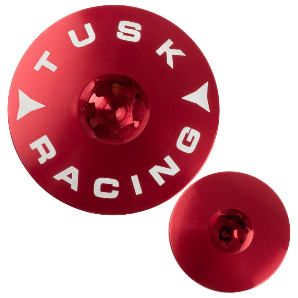 Tusk Billet Aluminum Engine Plug Kit Red