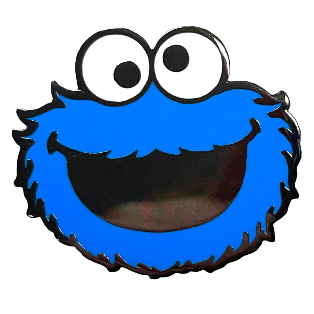 Pawprint Family | Cookie Monster Enamel Pin Badge | Sesame Street Official Merchandise