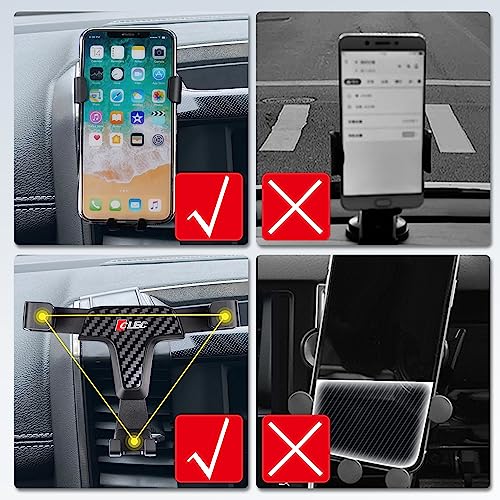 ITrims Car Phone Holder for Dodge Ram 1500 2019-2023 Car Dashboard Mount Air Vent Cell Phone Cradles Adjustable Phone Stand Holder Universal Compatible with Most Smartphones (Black)