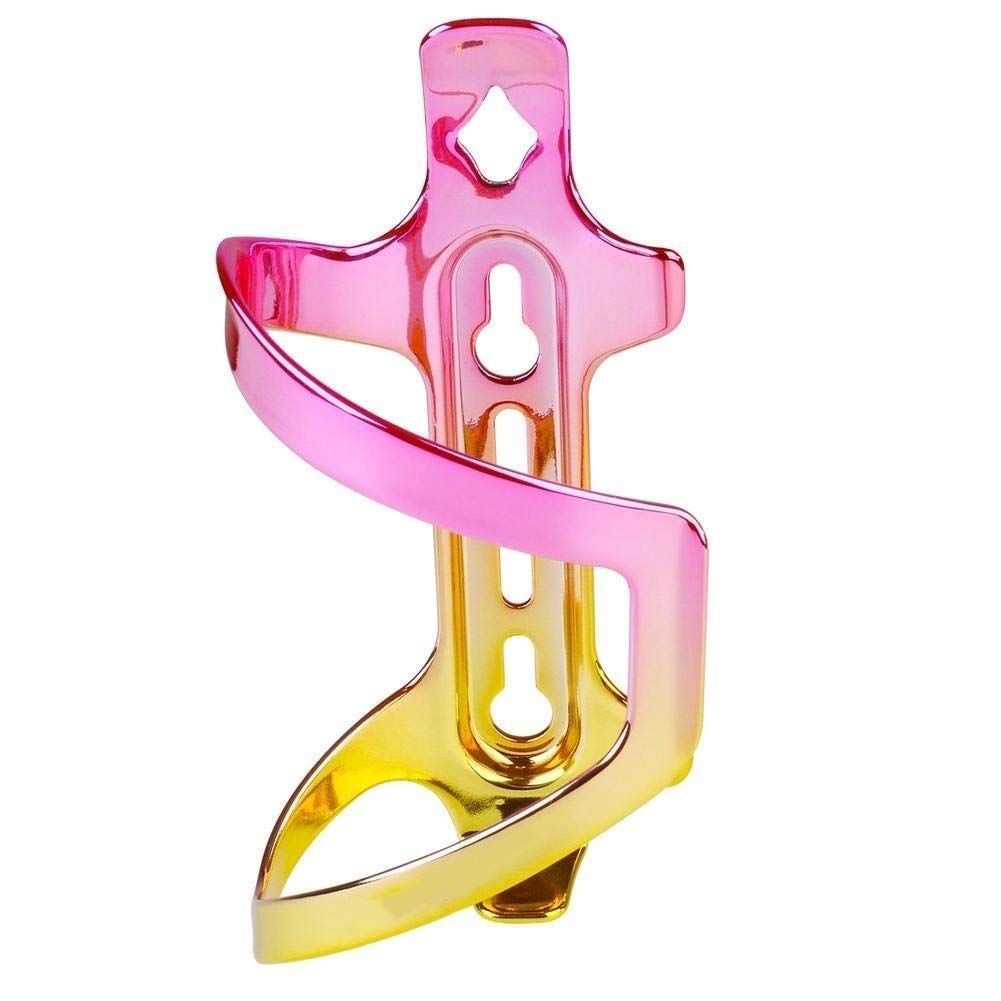 Adapter koszyka na bidon Rowerowy koszyk na bidon Stop aluminium Uchwyt na butelkę rowerową Stojak na czajnik Na górskie rowery szosowe Akcesoria rowerowe Akcesoria rowerowe (Rosa)