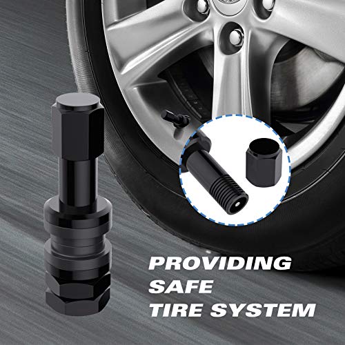 Ckauto 5 Pcs Vs43/Tr43E Tubeless Metal Clamp-In Valve Stems, Black Finish #TOP5