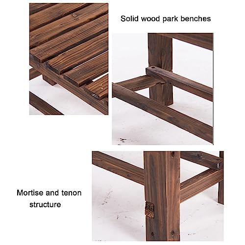 Banc d'extérieur en bois massif résistant aux intempéries 90cm