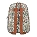 Signare Tapestry Backpack for Women Computer Rucksack Knapsack bookbags for women In Golden Lily Design (BKPK-GLILY)