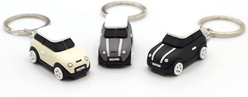 Miniatura 4 de 3D OM Llavero con modelo de silicona MINI, elegante lindo adorable, cadena de plata, colores acromáticos-blanco, gris