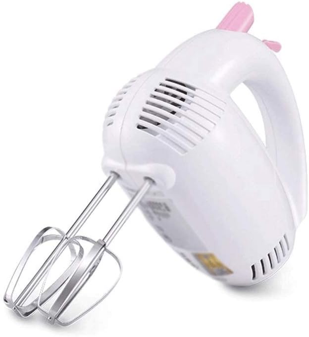 Electric Eggbeater, Comfortable Handle, One-Button Back Stick Design is Easy to Clean, Cream Egg Mixer
