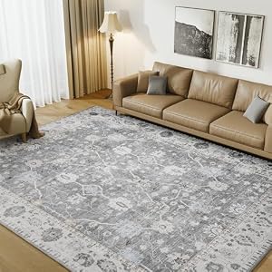 2 x 3 Small Area Rug Indoor Entryway Rug Machine Washable Non Slip Low Pile Carpet Modern Abstract Rugs for Bedroom Kitchen Powder Room Front Porch Bathroom, Beige
