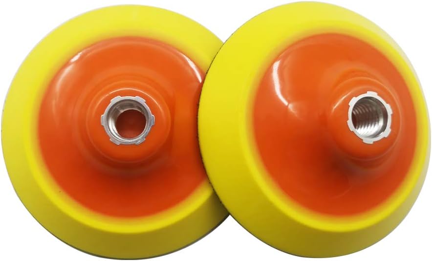 6 Inch Hook and Loop Rotary Backing Plate 2Pcs for Rotary Polishing Machine with 5/8" Thread