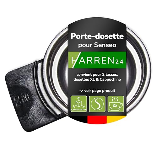 Harren24 Porte-dosette HD5015/01 pour 2 tasses compatible avec les machines à café à dosettes Philips Senseo Viva Cafe, Latte Select, Cappuccino Select,...