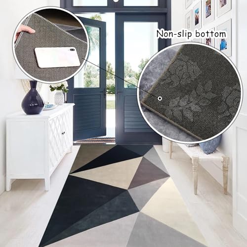 Tapis de salon et chambre 120x260 cm lavable et géométrique - 7