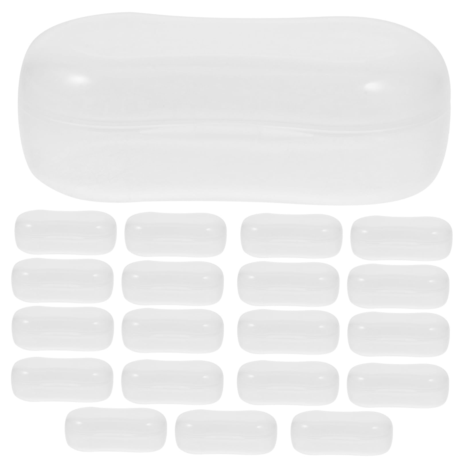 SOLUSTRE Dog Kitten Toothbrush Storage Box 20pcs Finger Toothbrush to Use Maintain Lightweight