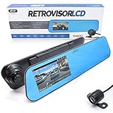 Retrovisor com Câmera Knup Kp-s103 Tela Lcd 4.3 Polegadas Câmera Frontal + Câmera de Ré