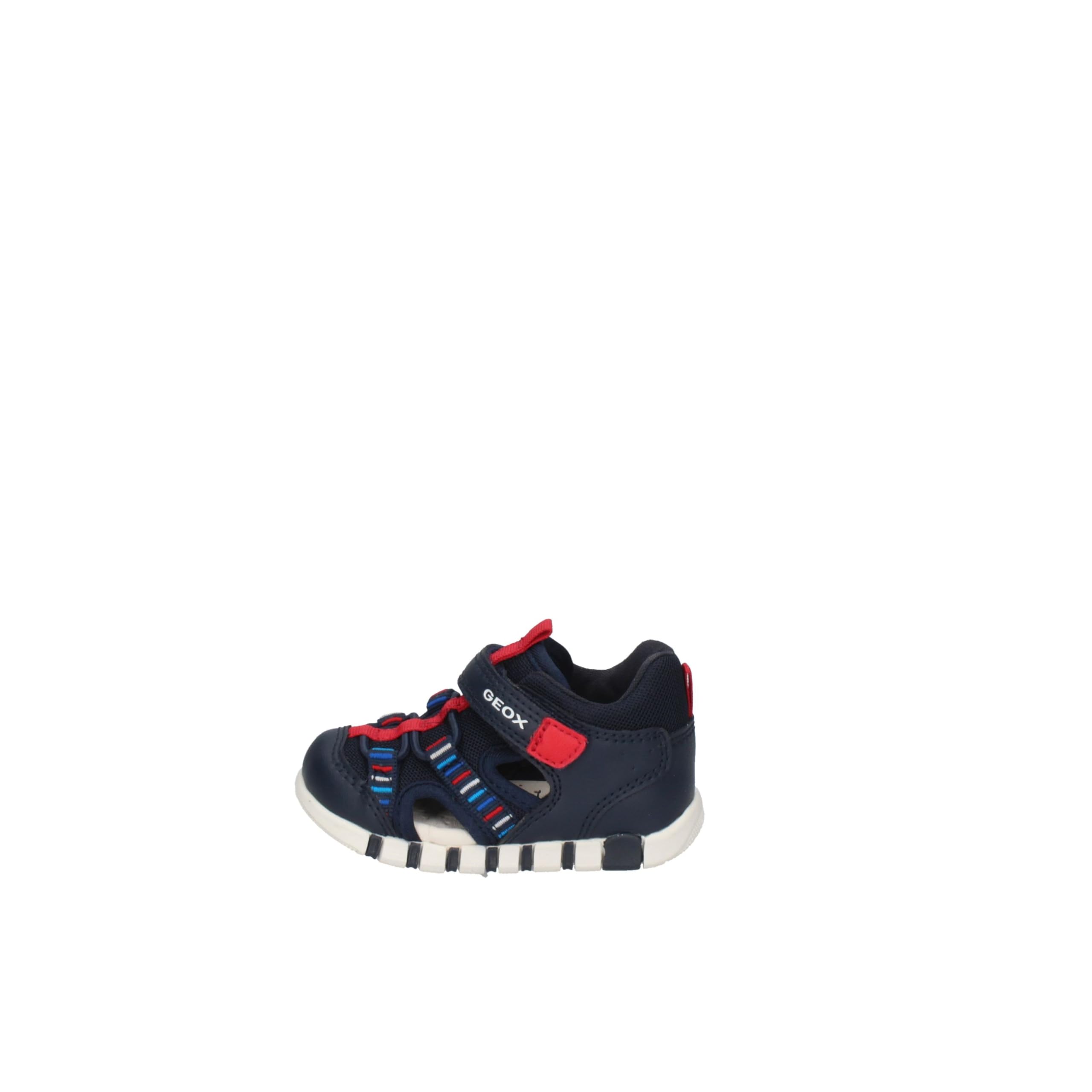 Geox B IUPIDOO Boy Sandal, Navy/Red, 25 EU