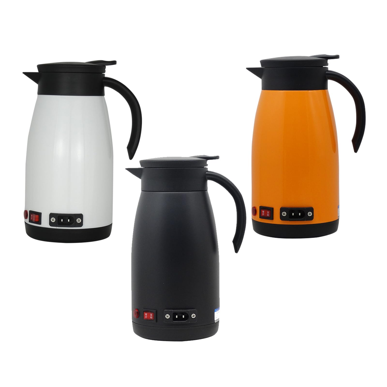 Hervidor eléctrico universal de 12 V 24 V para coche, 680 ml, agua hirviendo rápida para viajes al aire libre, preparación de bebidas calientes