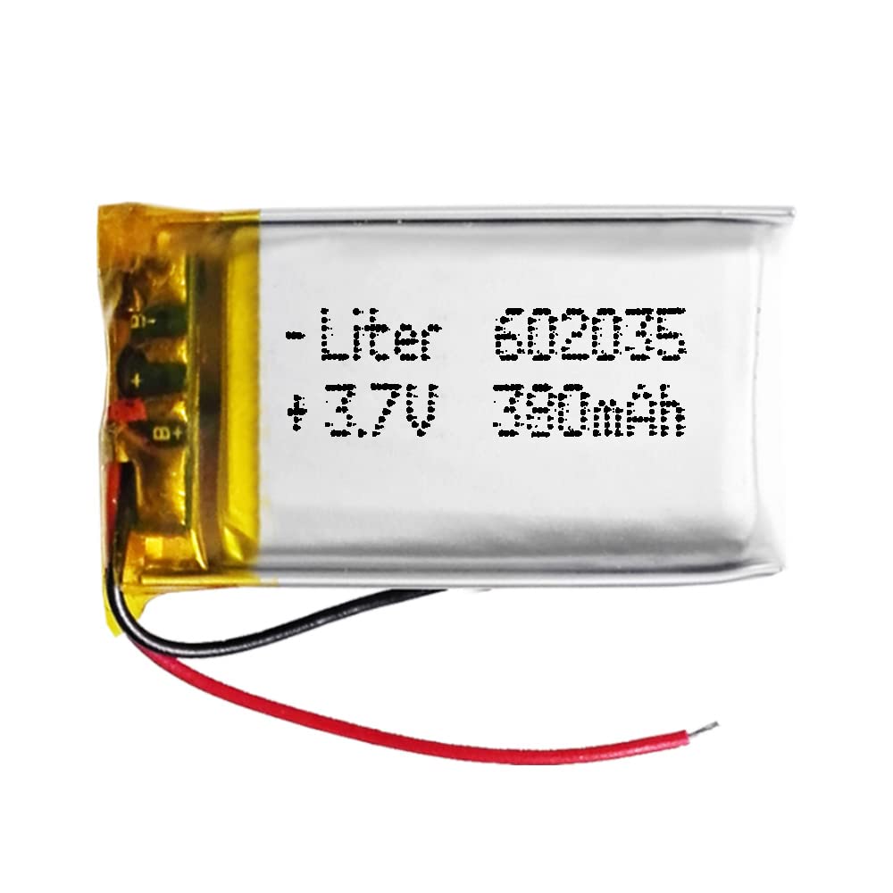 Batería 501035 LiPo 3.7V 130mAh 0.481Wh 1S 5C Liter Energy Battery para Electrónica Recargable teléfono portátil vídeo smartwatch Reloj GPS - No Apta para Radio Control 35x10x5mm (130mAh|501035) — view 15