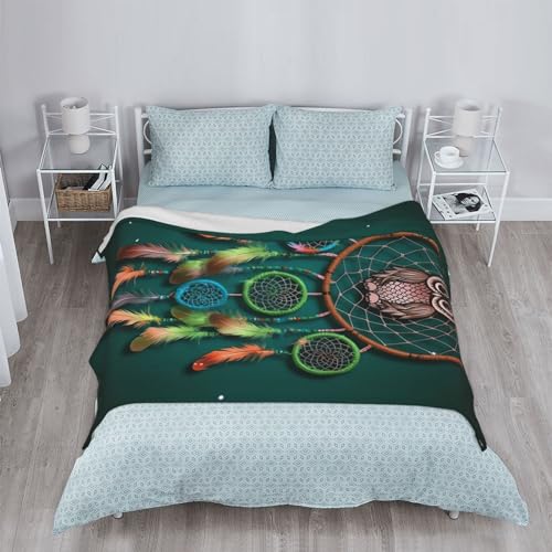 Couverture attrape-rêves hibou idée cadeau douce - 5