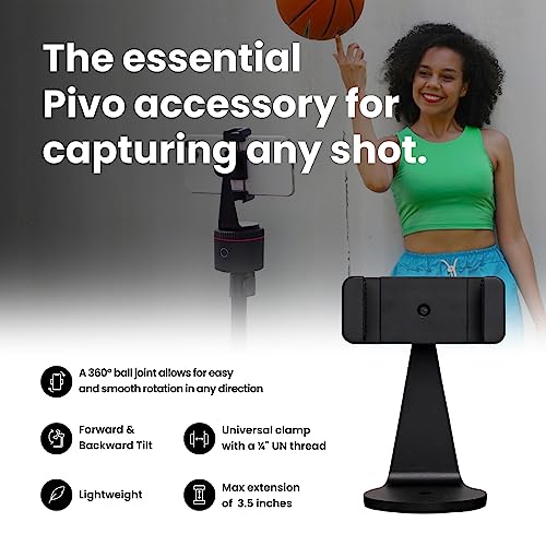 Image of Pivo Smart Mount Adjustable 360 Vertical and Horizontal Smartphone Aluminum Holder Stand with Universal Clamp Adapter inch Thread for Tripods