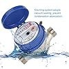 Cold Water Meter, 15mm 1/2 inch ABS Plastic Water Flow Measuring Meter, with Brass Fittings, for Garden Home Usage #2