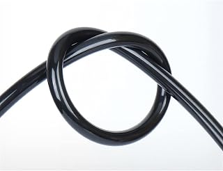 Lfang-Silicone Hose 1M ID 10~50mm Black Silicone Tube Flexible Air Pump Hose Aquarium Soft Rubber Hose Heat Resistant Hot Melt Gas Pipe, Pressure and Explosion Proof(45x55)