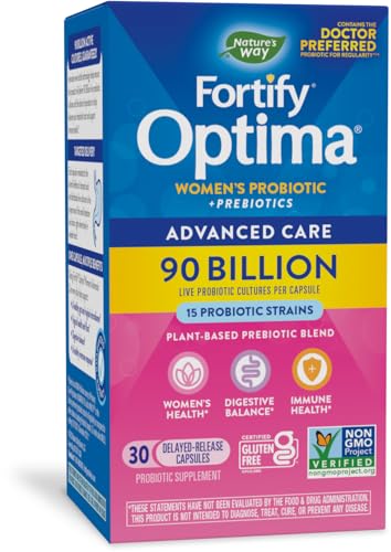 Nature's Way - Primadophilus Optima Women's 90 Billion Active Probiotics - 30 Vegetarian Capsules