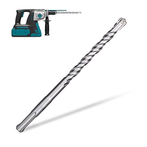 Miniatura 17 de Juego de 17 piezas de brocas de martillo giratorio y cinceles - SDS-Plus brocas con punta de carburo y cinceles con estuche de almacenamiento -