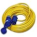 Produktbild CEE 230V Camping Kabel Panzerverlängerung/Panzerkabel 25m K35 AT-N07V3V3-F 3G2,5 IP44 3x2,5 mm 230V 16A IP44 - Verlängerungskabel gelb