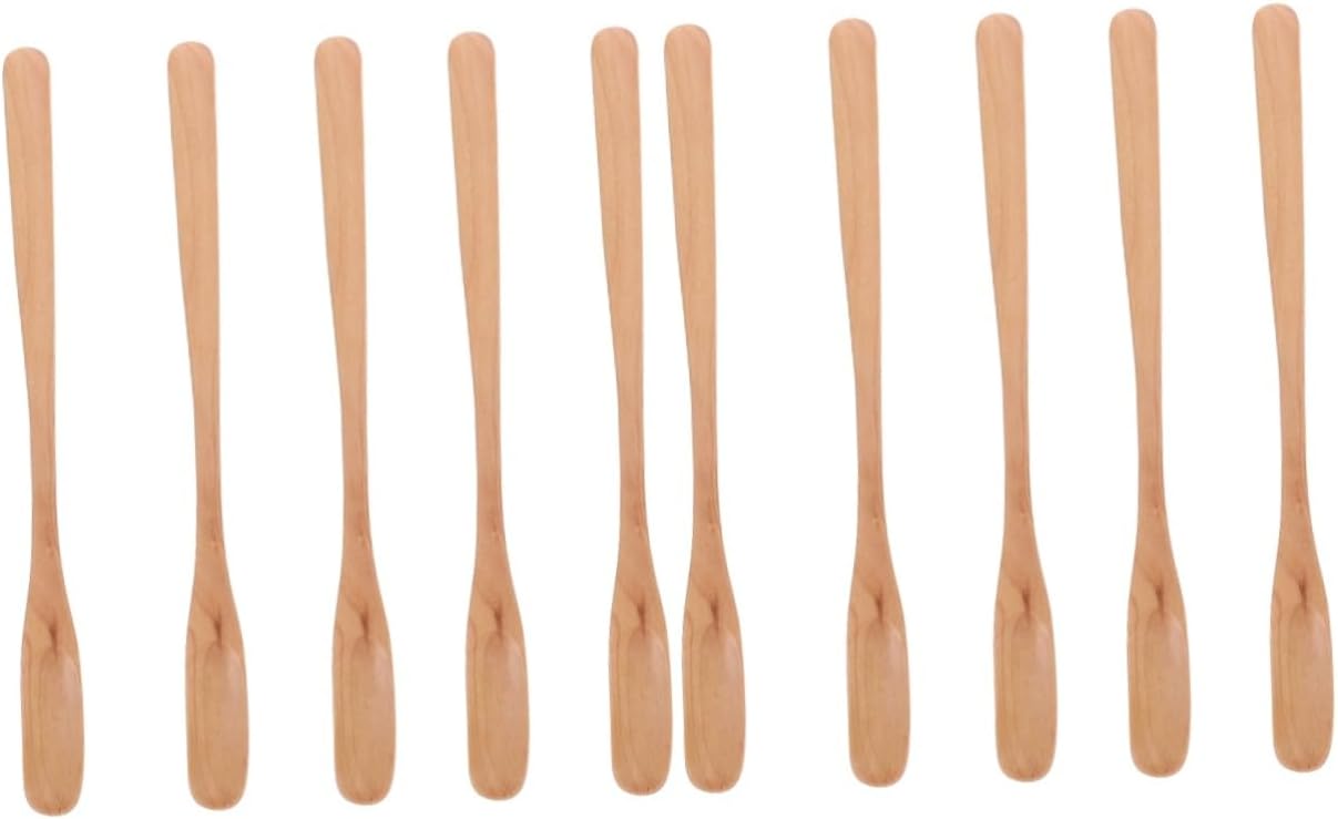 10pcs Honey Stirring Spoons Handle Honey Stir Sticks for Syrup Jam Smooth Easy to Clean for over Toast and Tea