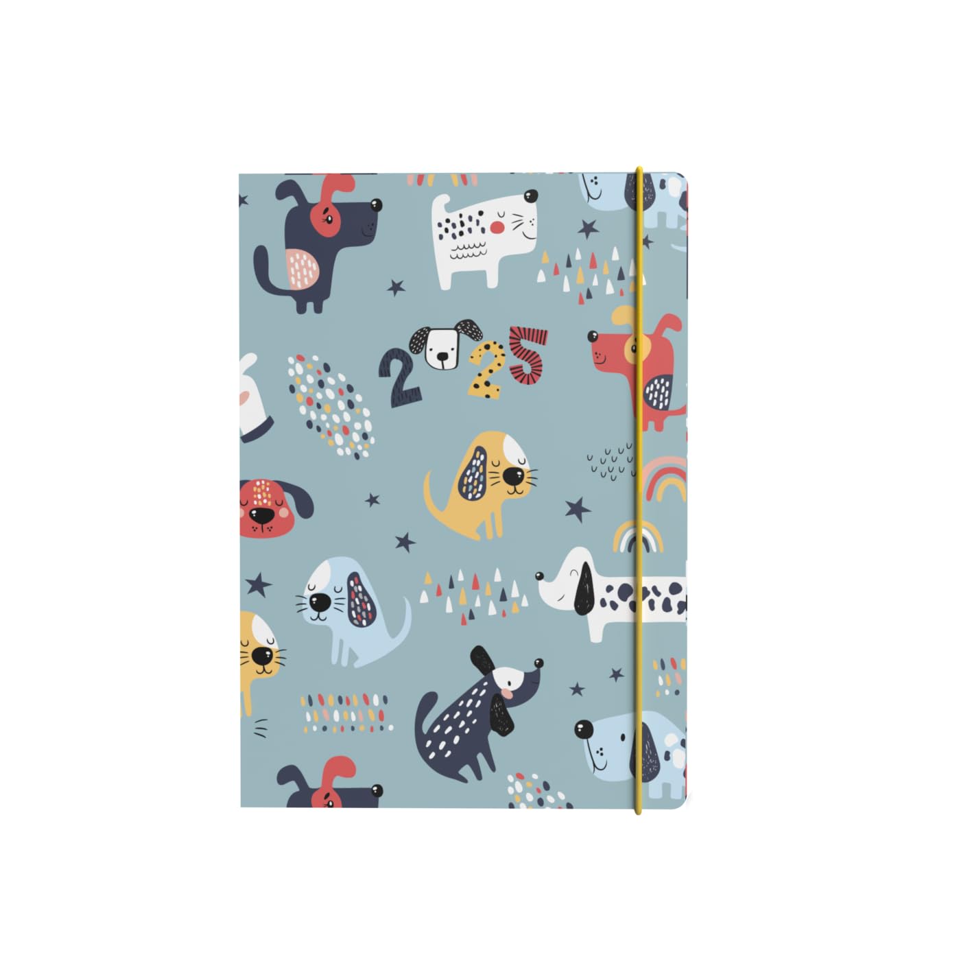 Collins Maru 2025 Planner - A6 Week To View Cut Flush Diary - Dogs - (MR163.DG-25) - Pocket Weekly Planner with Cute Animal Design