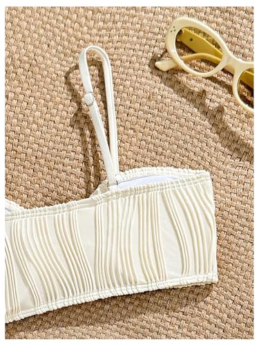 Girl's 2 Piece Textured Starfish Swimsuit Spaghetti Strap Padded Bathing Suit Bikini Sets3