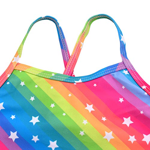 Little Toddler Girls One Pieces Swimsuit Cute Swimwear Bathing Suits Rainbow 4T #TOP2