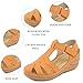 Orthopedic Platform Wedge Sandals for Women Fisherman Comfortable Hollow Out Flat Shoes Summer Dressy Ankle Strap Closed Toe Sandal Slip On Platform Sandal Beach Outdoor Shoes