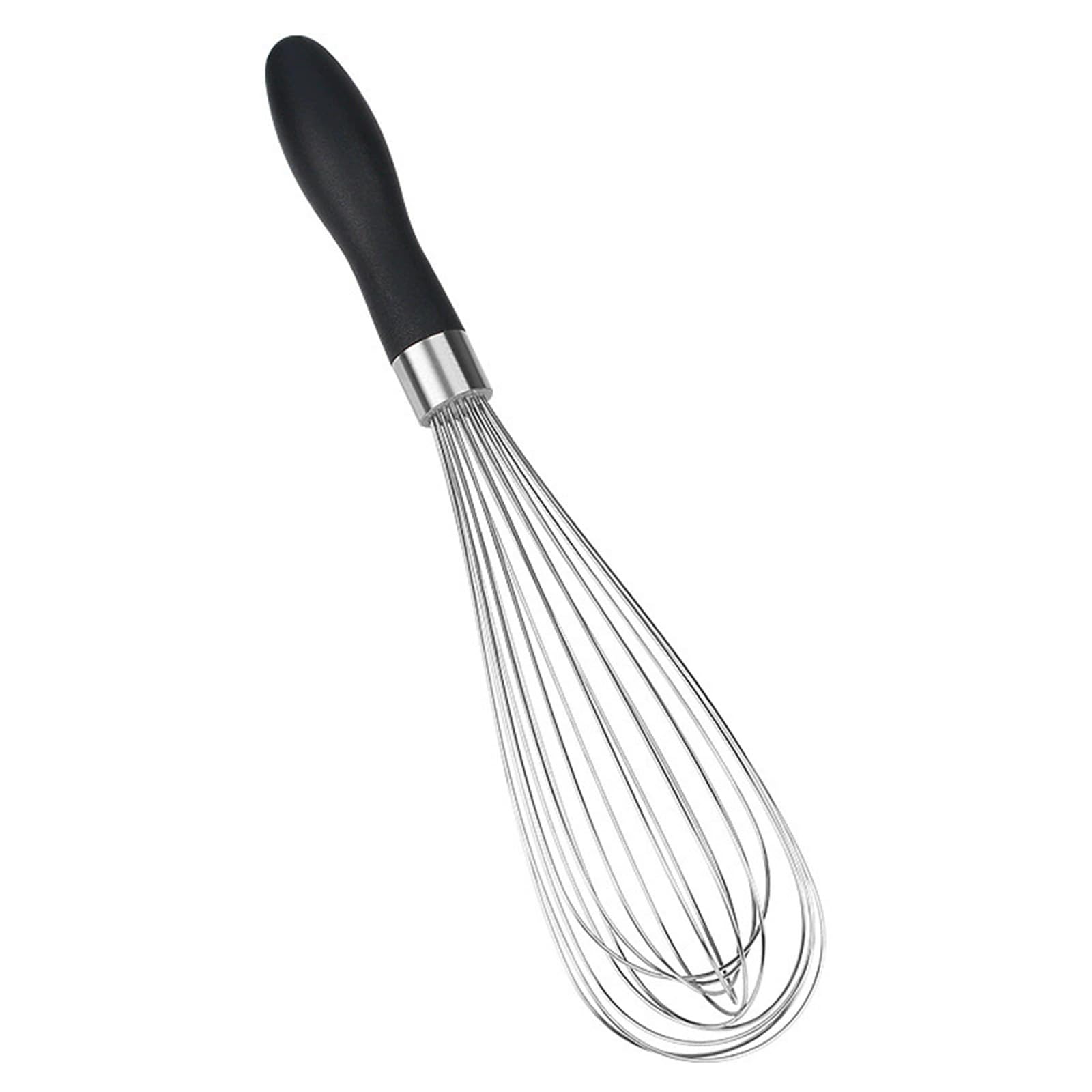 FACAILUO Nonrust Steel Manual Whisks Practical Baking Tool Eggs Beater for Cake Cream Mixing with Ergonomic Handle