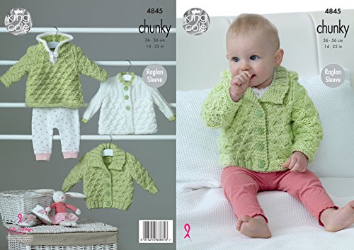 King Cole Baby Chunky Knitting Pattern Raglan
