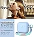 Matekxy for Airpods Pro 3 Case 2025 Cute - for Airpod Pro3 Generation Soft Silicone Cover with Lanyard & Keychain, Shockproof Scratch Resistant for Women, Perfect for Commuters and Travelers, Blue