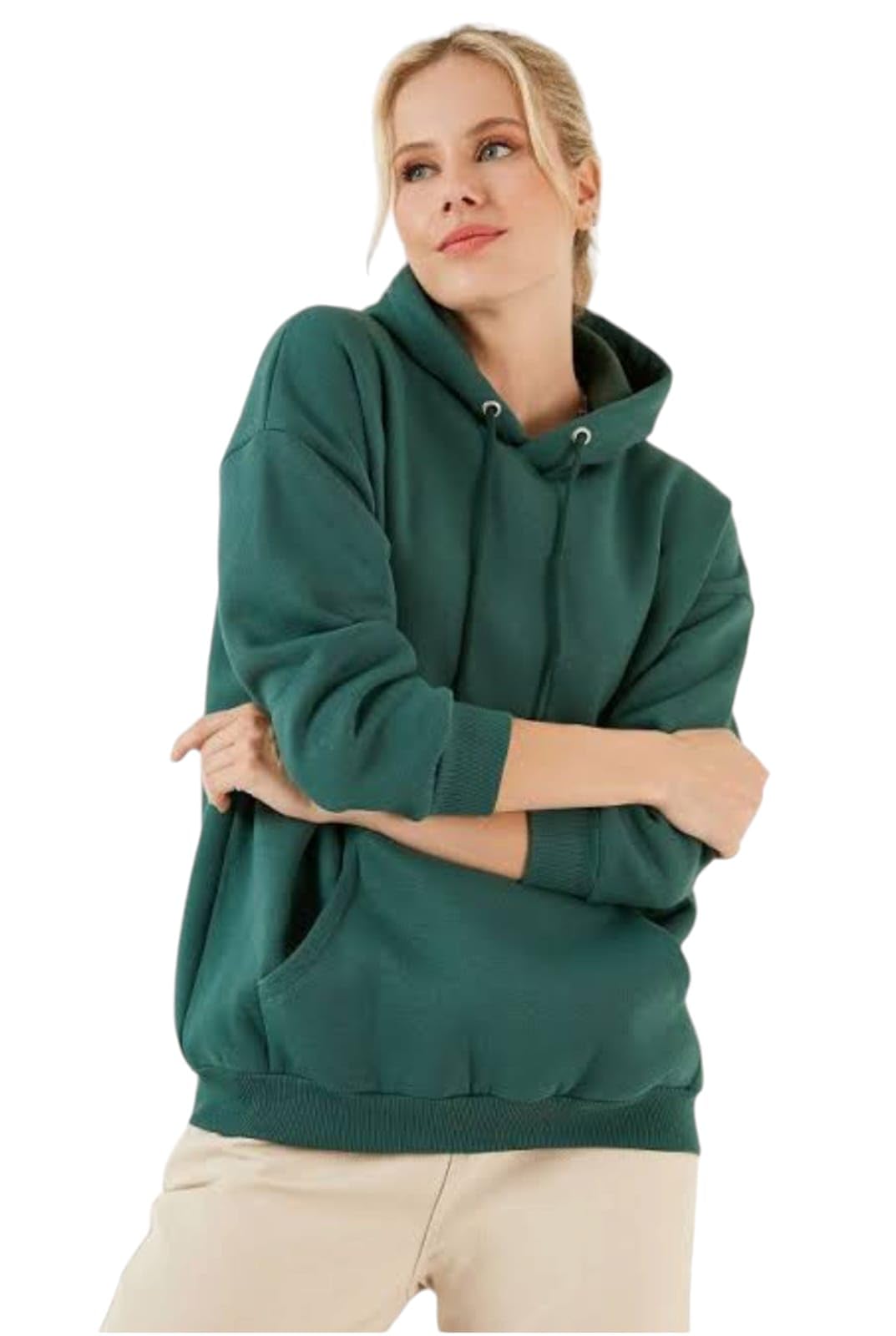 Hoodie Warm Fabric Fleece Material Hoodie for Women Full Sleeves Hoodie Winter for Women/Girl | Hooded Neck None Zipper Hoodie for Winter | Winter Wear-image-43