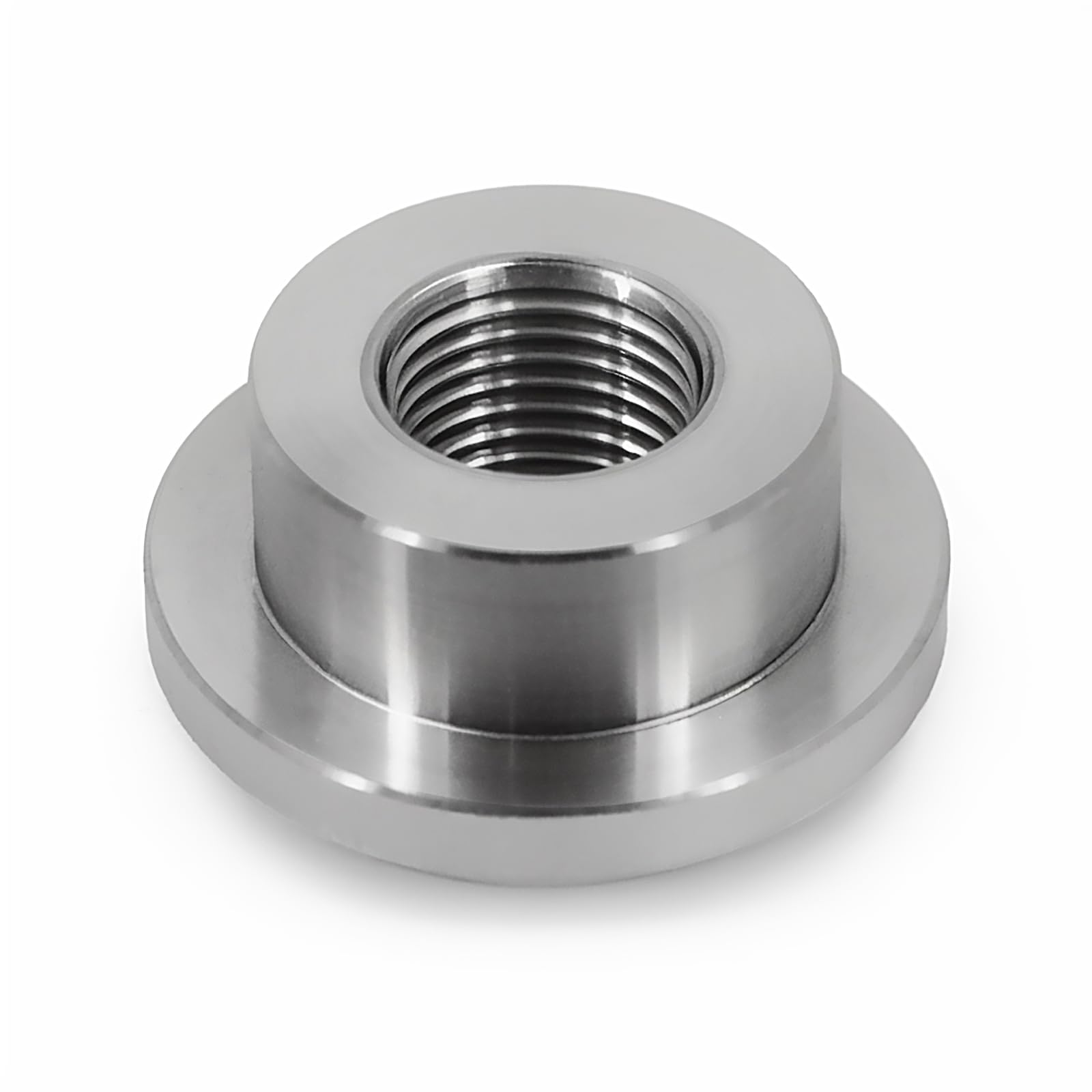 1/8 NPT ALUMINUM FEMALE WELD ON/WELD IN FLANGE FITTING BUNG,LOW PROFILE - QTY:50