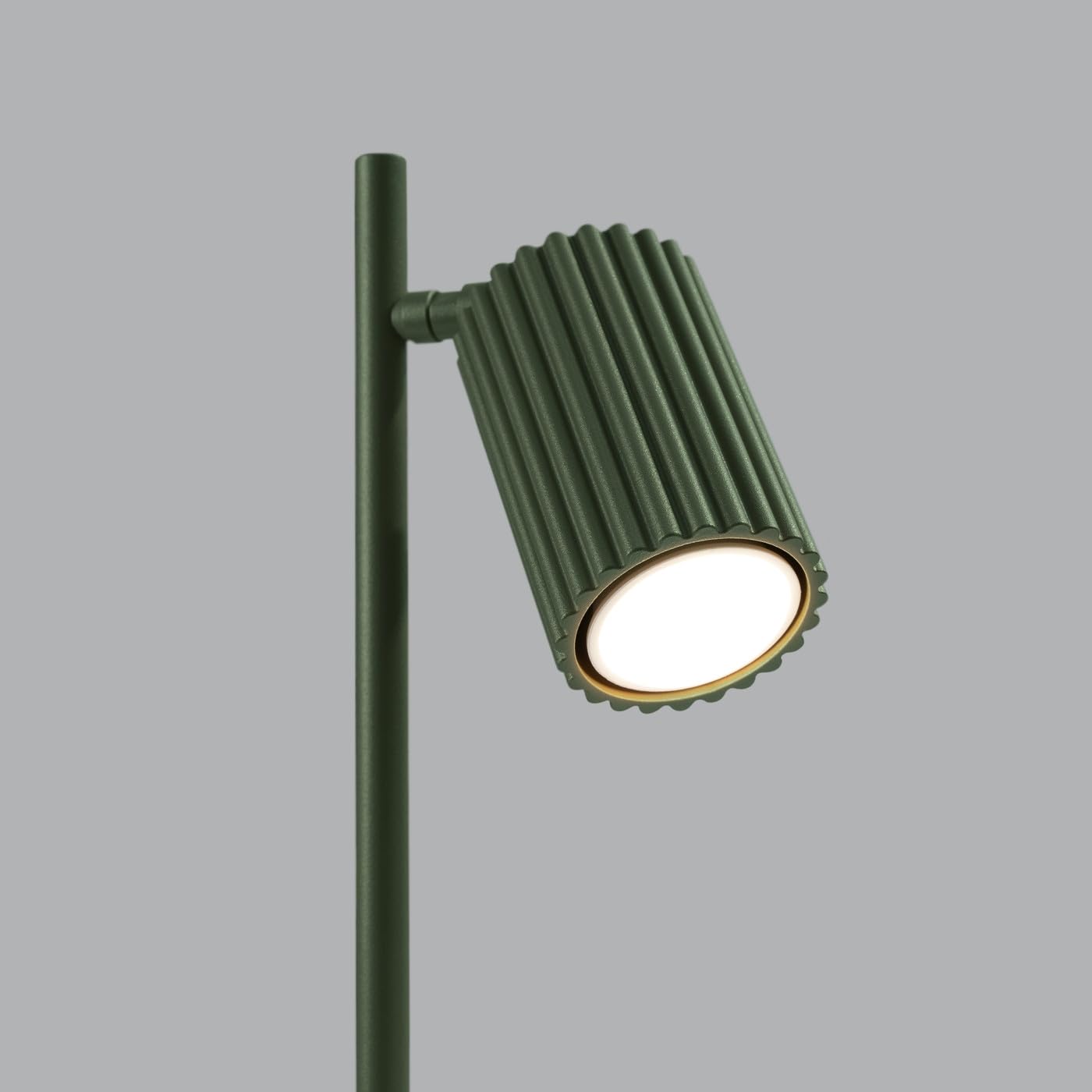 Sollux Lighting Lampada Da Scrivania Lampada Da Comodino In Alluminio 14,5 x 19,5 x 43 cm Karbon Verde Oliva