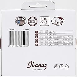 Ibanez IACS12C Cordes pour Guitare Acoustique - Les Beatles, Paul McCartney, John Lennon, RIngo Starr, George Harrison Ibanez IACS12C Cordes pour Guitare Acoustique – Image 2