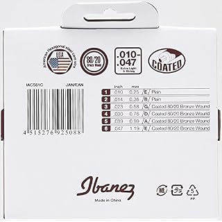 Ibanez IACS12C Cordes pour Guitare Acoustique - Les Beatles, Paul McCartney, John Lennon, RIngo Starr, George Harrison Ibanez IACS12C Cordes pour Guitare Acoustique – Image 2
