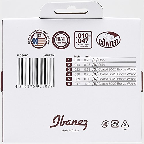 Ibanez IACS12C Cordes pour Guitare Acoustique - Les Beatles, Paul McCartney, John Lennon, RIngo Starr, George Harrison Ibanez IACS12C Cordes pour Guitare Acoustique – Image 3