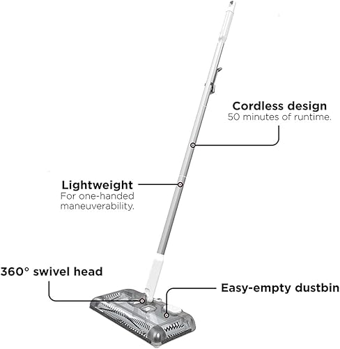 Miniatura 2 de BLACK+DECKER HFS115J10 Barredora de piso de litio de 30 min, barredora de piso de litio, polvo blanco