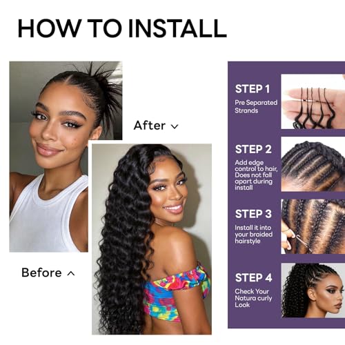 Deep Wave Crochet Human Hair 18inch 60g Human Crochet Hair for Black Women - image 5