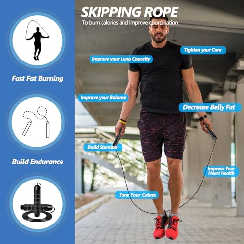 Haootadiy Agility Training Equipment, Football Training Equipment Includes 20FT Agility Ladder,4 Adjustable Agility Hurdles, 16 Football Cones, Parachute, for Training Soccer Athletes(Green)