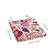 Makimoo 2-Pack Outdoor/Indoor Wicker Patio Seat Cushion Pad with Ties - Dining Chair Cushion, 17" x 17" (Blue and Red Leaves)