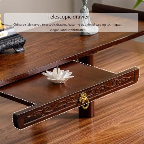 Table d'autel bouddhiste en bambou pour harmoniser votre rituel de prière maison - 7